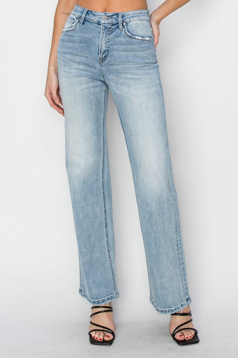 HIGH RISE STRAIGHT JEANS