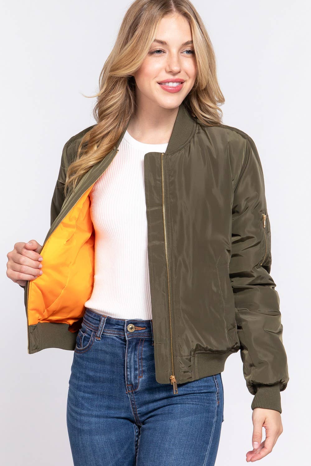 Bomber Jacket - Olive