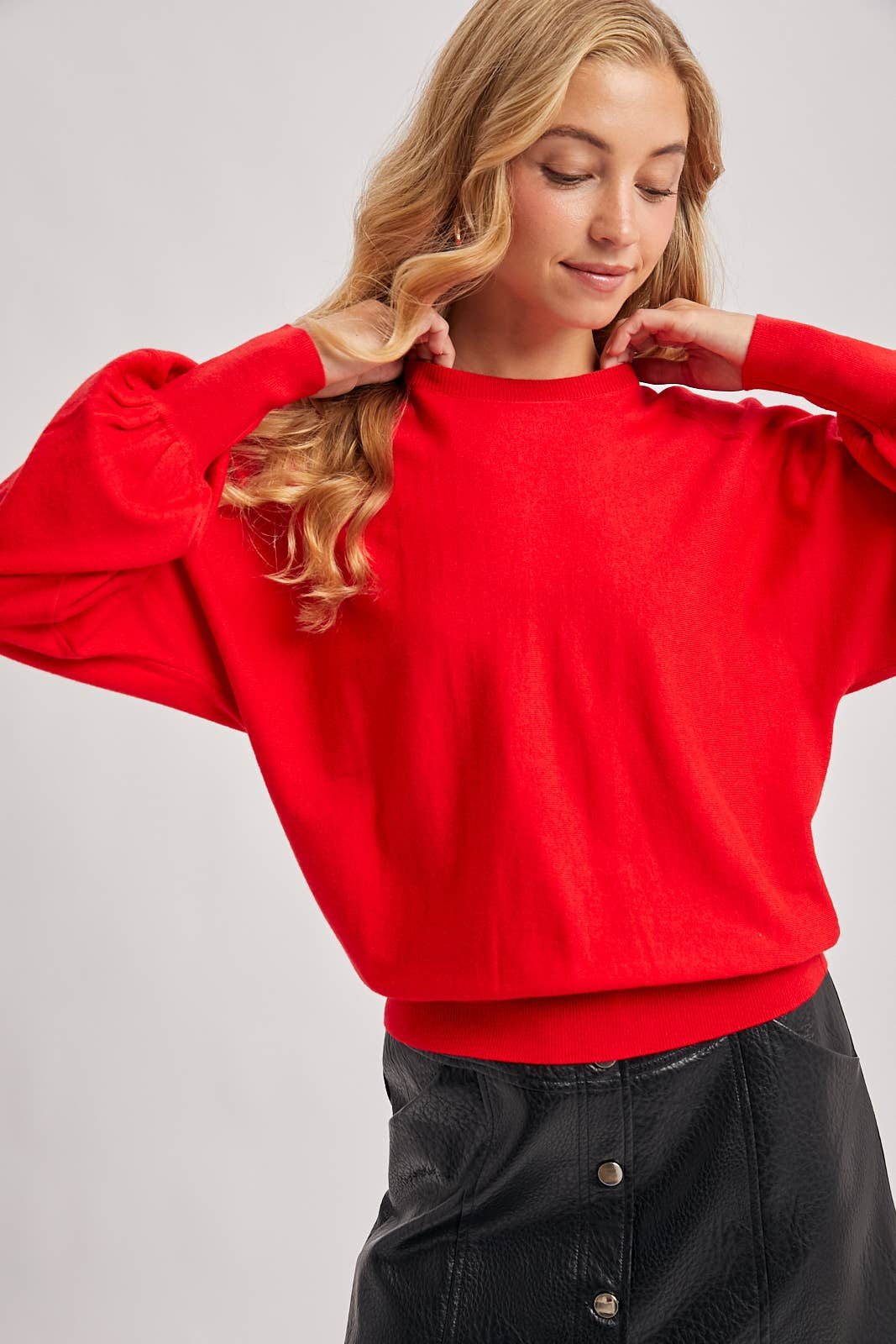 RUBY LIGHTWEIGHT KNIT SWEATER PULLOVER
