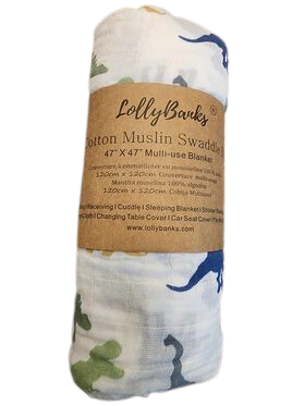 Lolly Banks Muslin Swaddle Blanket
