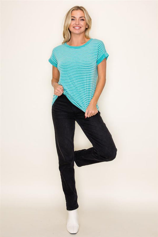 Mint Green Soft Terry Crew Neck