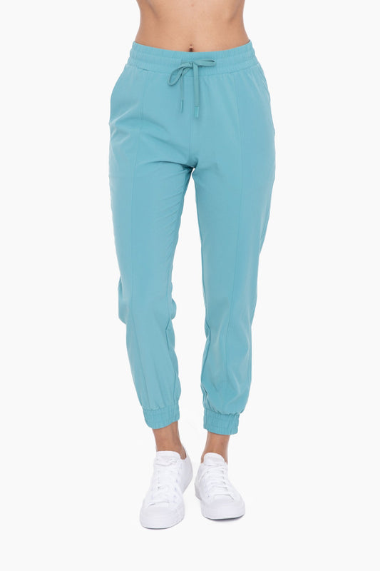 Essential Athleisure Joggers - Grey Teal