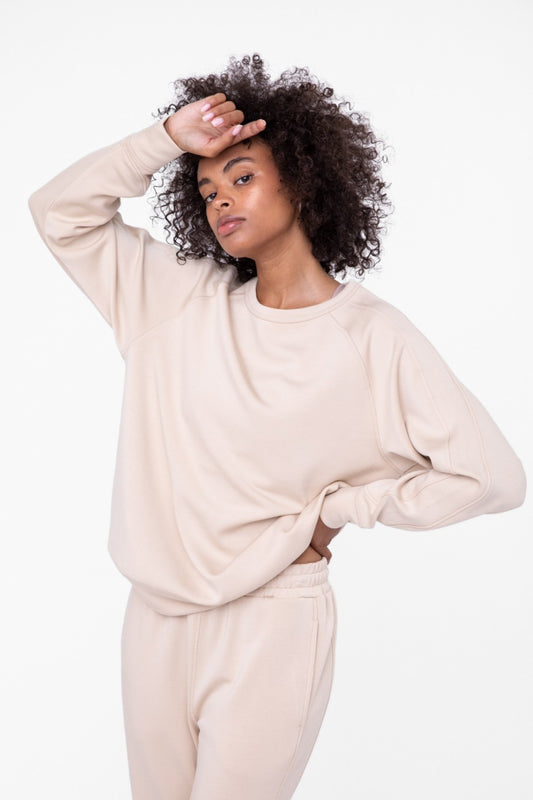 Natural Elevated Crew Neck Pullover