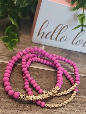 Pink & Gold - Set of 3