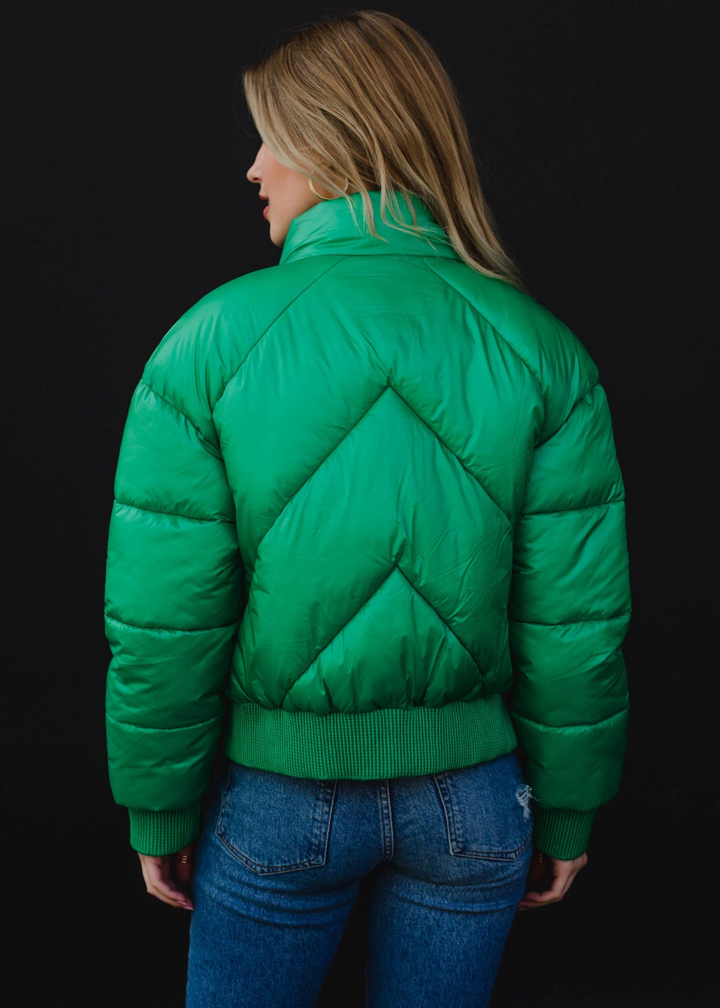 Green Cropped Jacket