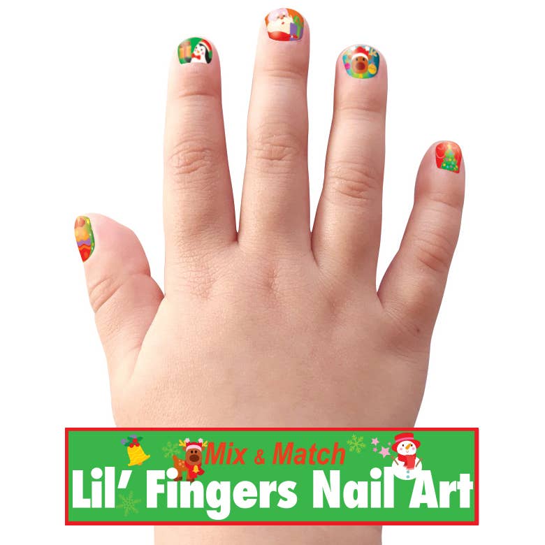 Lil' Fingers Nail Art | Holly Jolly