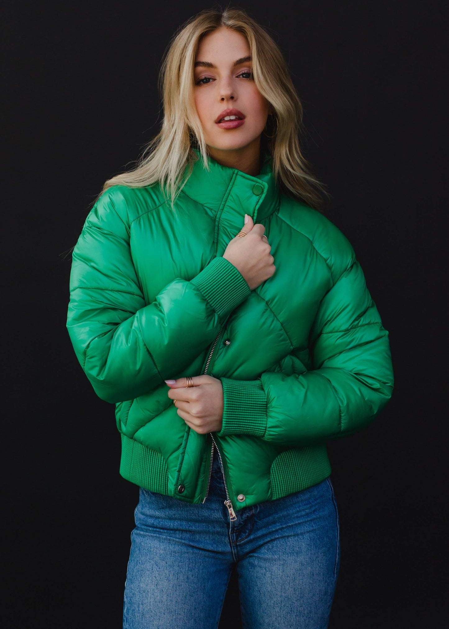 Green Cropped Jacket