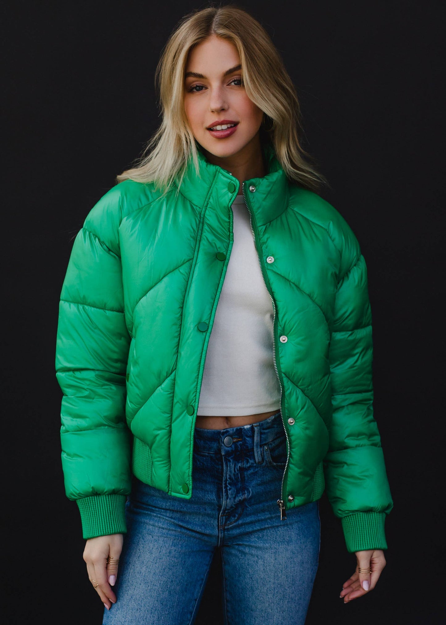 Green Cropped Jacket