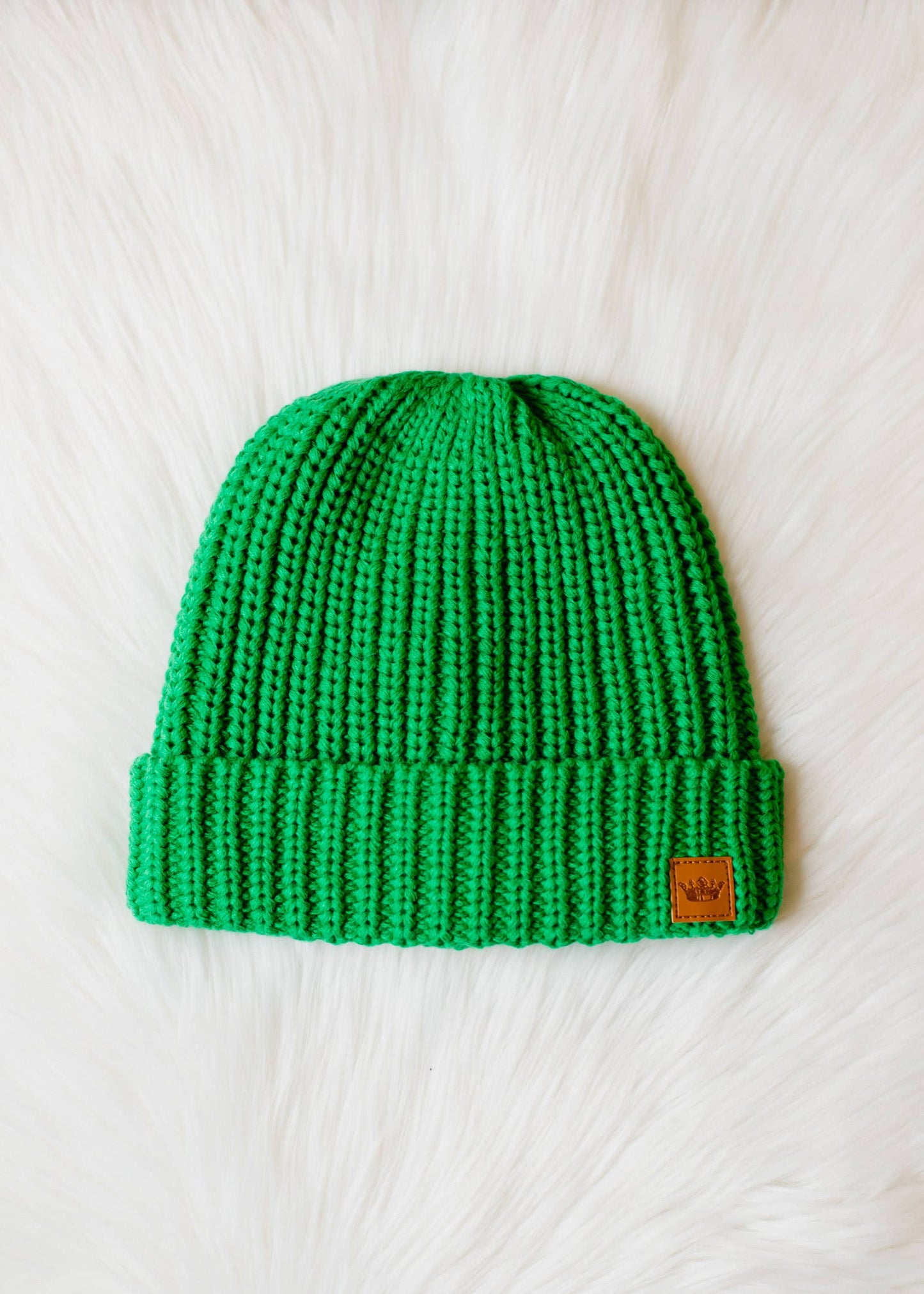 Bright Green Knit Beanie