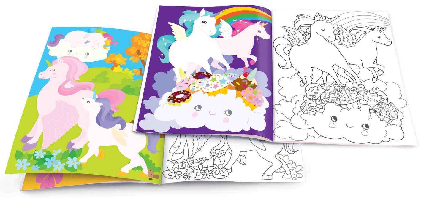 Unicorn Land Dry Erase Coloring Book
