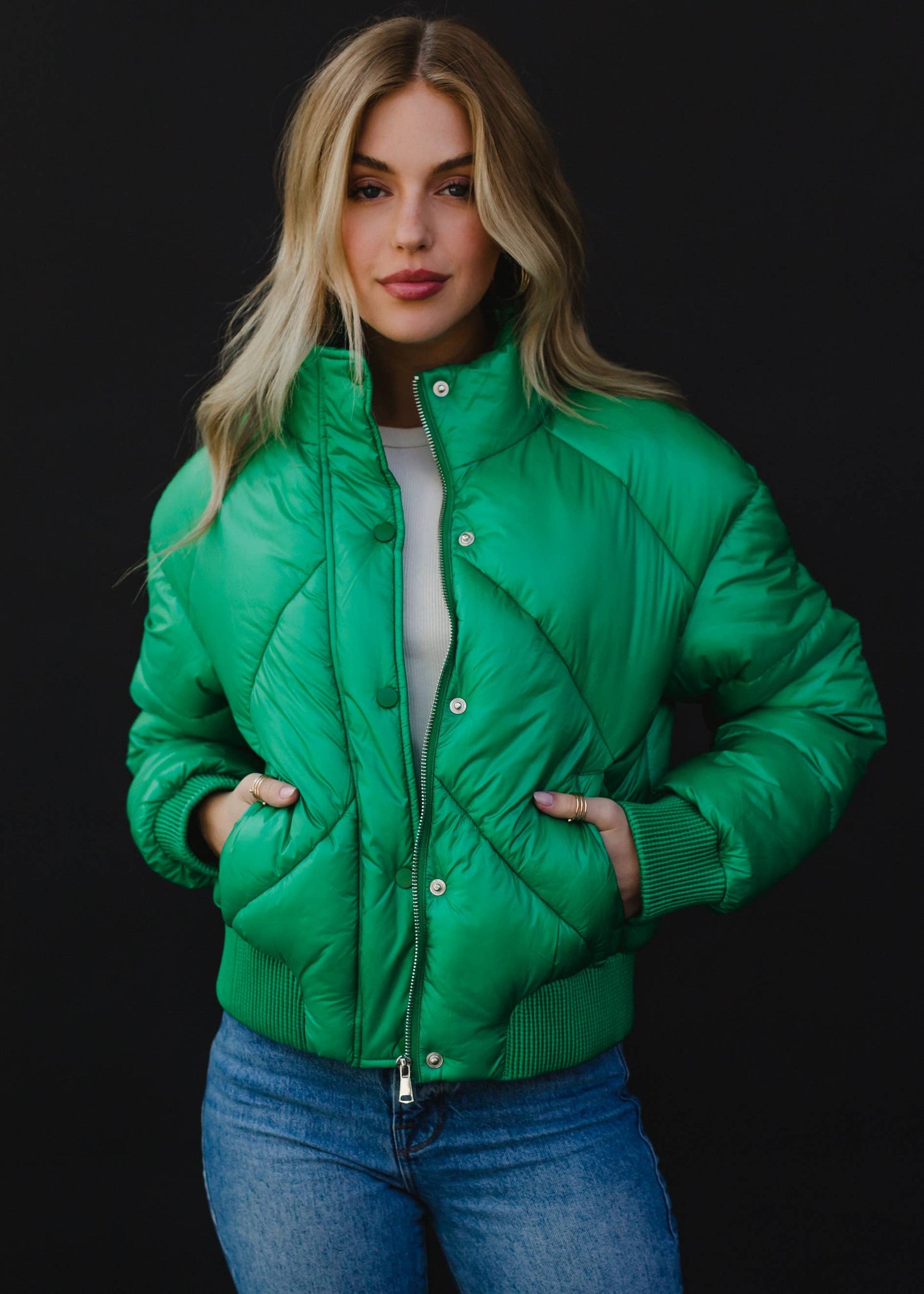 Green Cropped Jacket